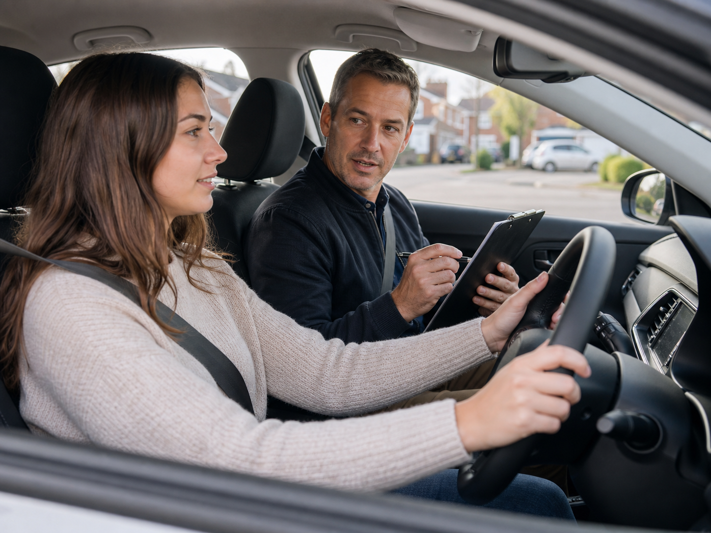 L-Plate Exit Driving School instructor coaching a learner
